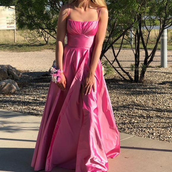 Sherri Hill Dresses & Skirts - hot pink sherri hill dress, long, slit